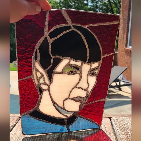 Star Trek Mr Spock stained glass handmade art suncatcher trekkie - Picture 4 of 4